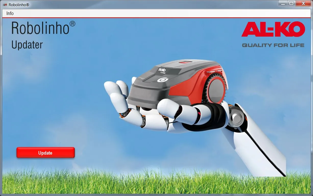 Robotic Mower | AL-KO Robolinho® Autoupdater - Step 11: Call up Robolinho® Auto-Updater and click on 